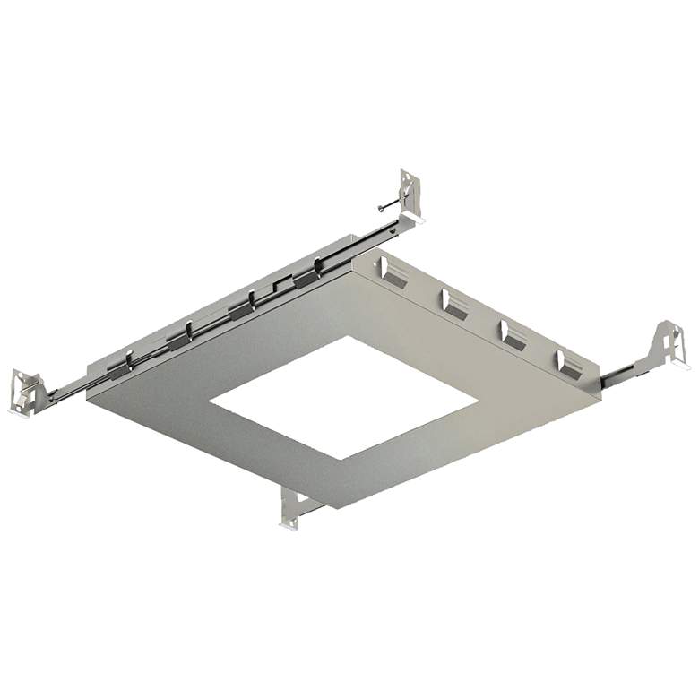 Image 1 12 3/4 inchW Metal New Construction Plate for 6 inch Square Recessed