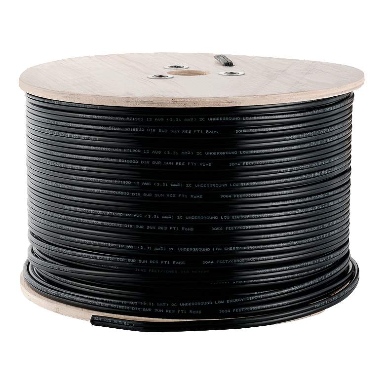 Image 1 12 Gauge 1000' Low Voltage Cable Black