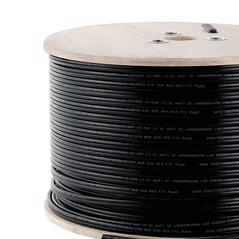 Image 2 12 Gauge 1000' Low Voltage Cable Black more views