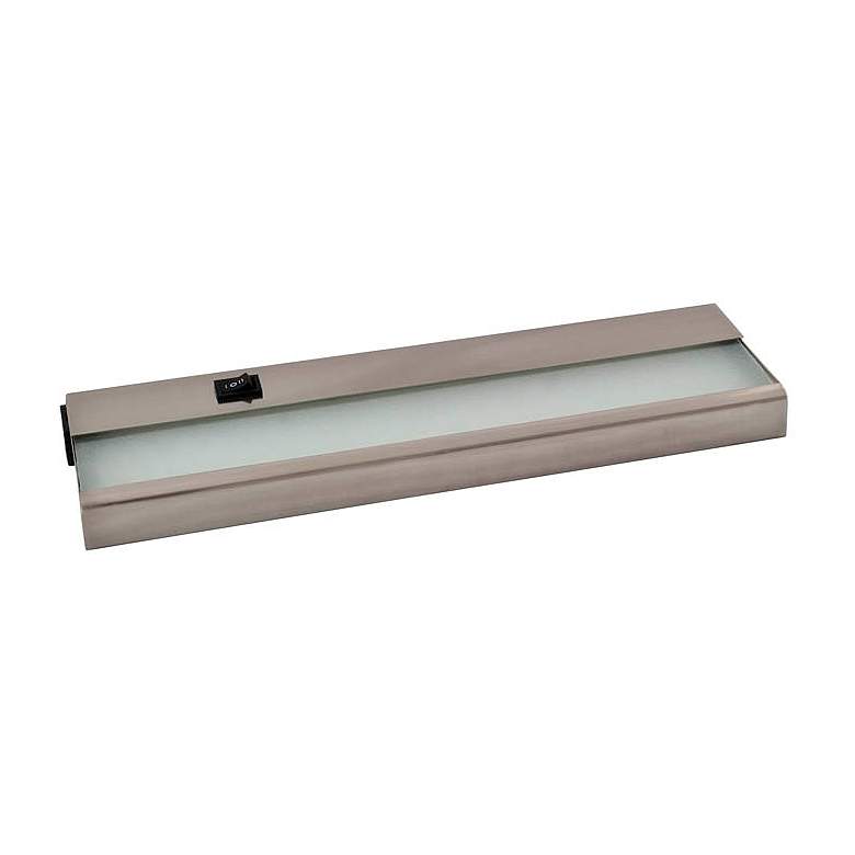 Image 1 12-in Hardwired/Plug-in Under Cabinet LED Light Bar Nickel