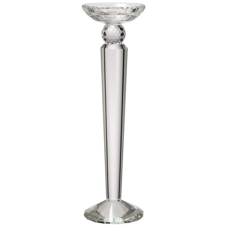 Image 1 12 inch Clear Lucent Candlestick Holder