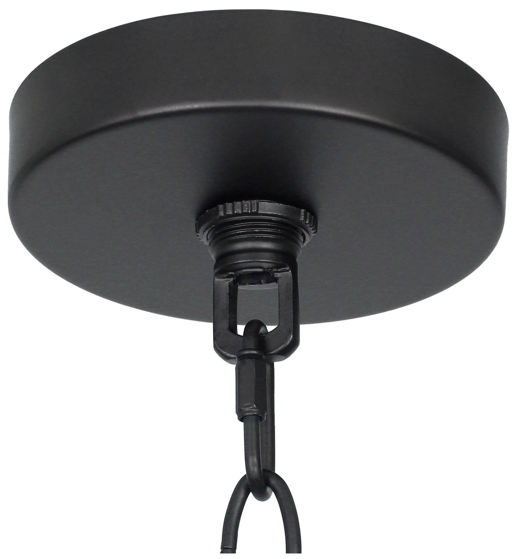 Image 6 12" High 1-Light Black Seeded Glass Outdoor Pendant Light more views