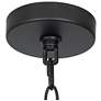 6_12" High 1-Light Black Seeded Glass Outdoor Pendant Light more views