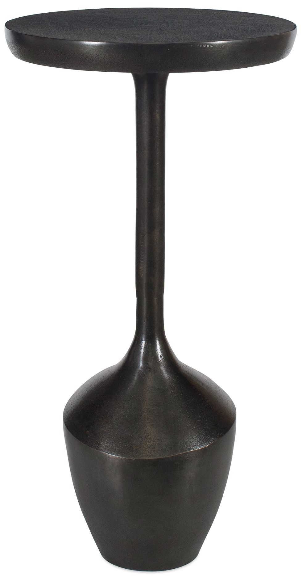 Image 2 12" Wide x 23" High Brown Metal Accent Table