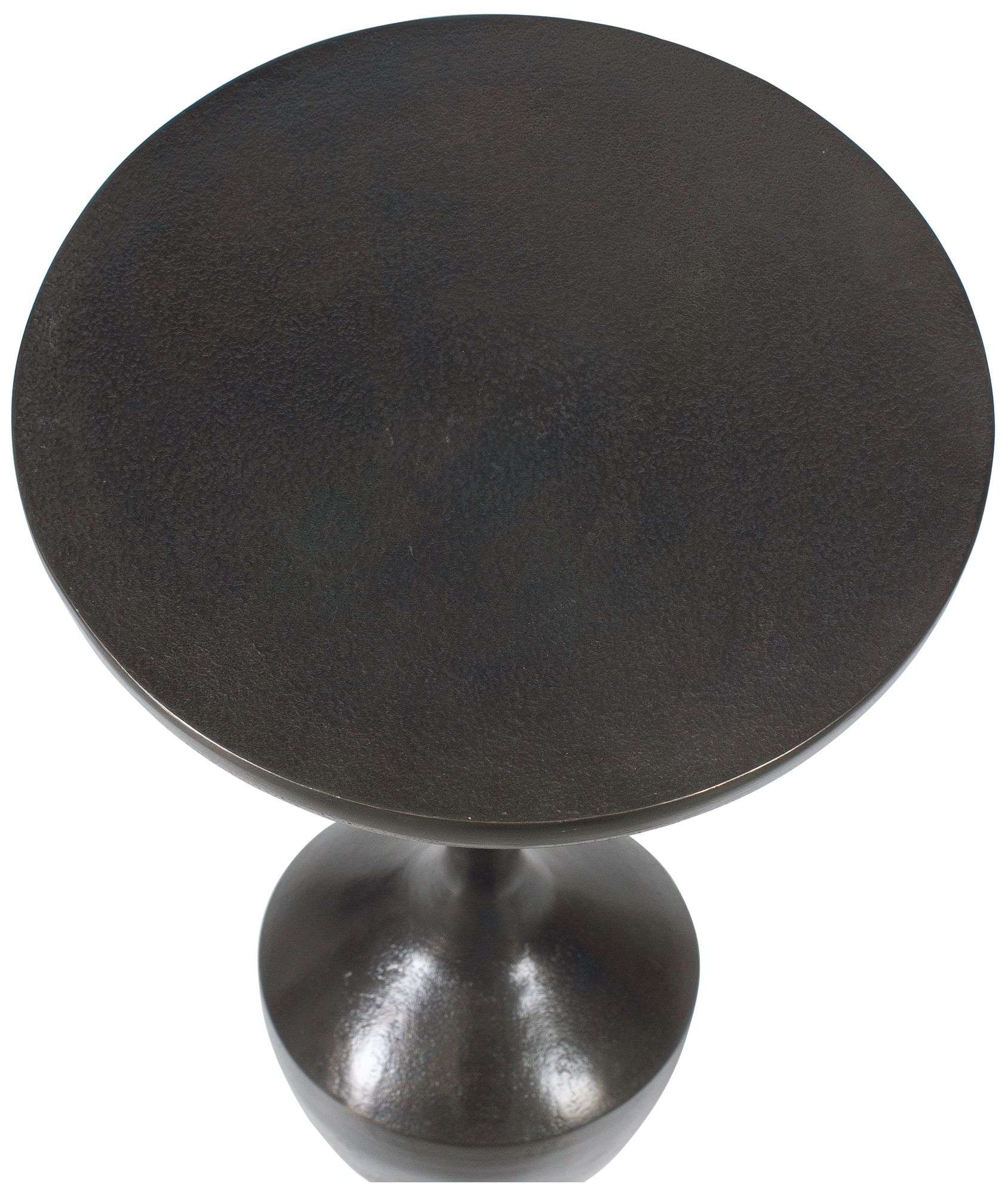 Image 6 12" Wide x 23" High Brown Metal Accent Table more views