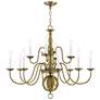 Thumbnail2 of 12 Light Antique Brass Chandelier