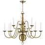 Thumbnail3 of 12 Light Antique Brass Chandelier more views