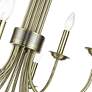 6_12 Light Antique Brass Large 2-Tier Chandelier more views