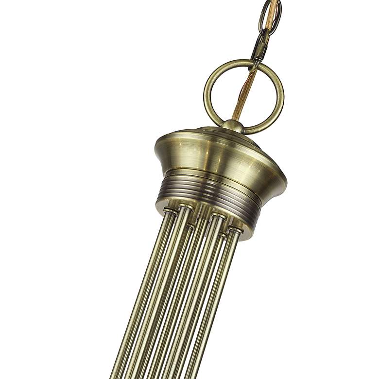 Image 7 12 Light Antique Brass Large 2-Tier Chandelier more views