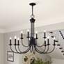 1_12 Light Antique Brass Large 2-Tier Chandelier