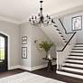 7_12 Light Antique Brass Large 2-Tier Chandelier more views