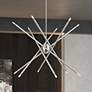 1_12 Light Brushed Nickel Large Chandelier
