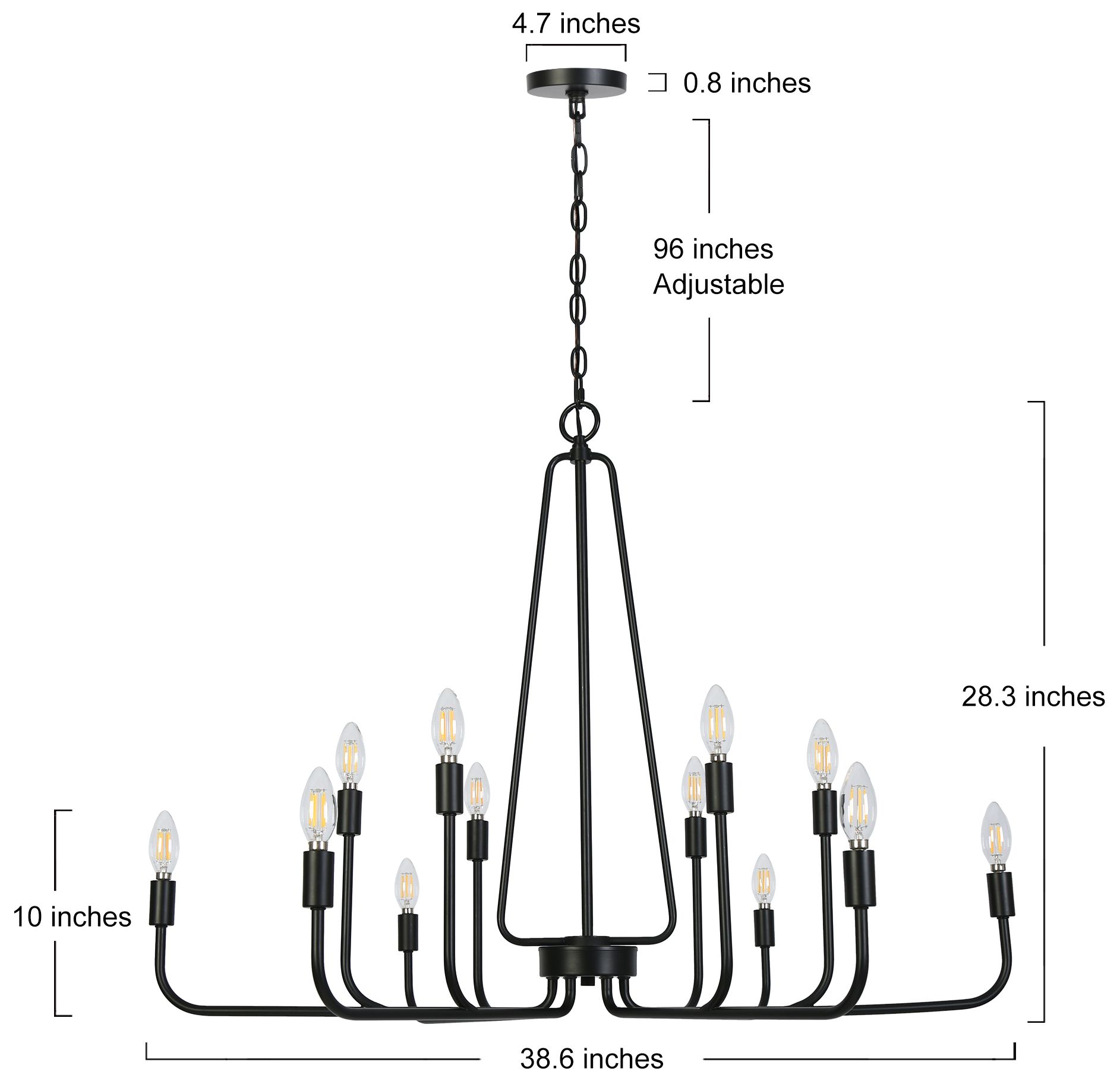 12-Light Chandelier