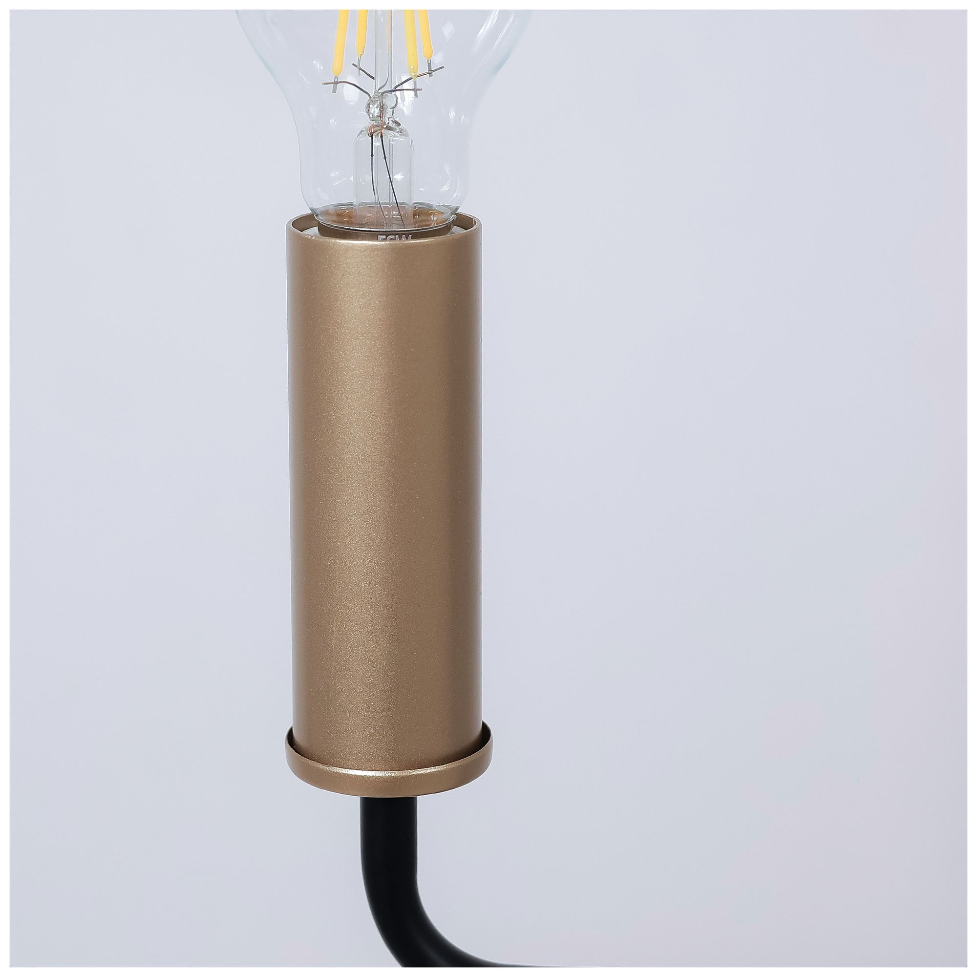 Image 3 12-Lights 49.2"W Linear Metallic Gold and Matt Black Chandeliers more views