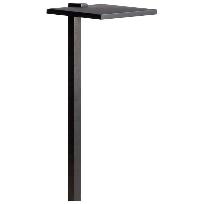 Image 1 12 Volt 2700K LED 8" Shallow Shade Path Light in Textured Black