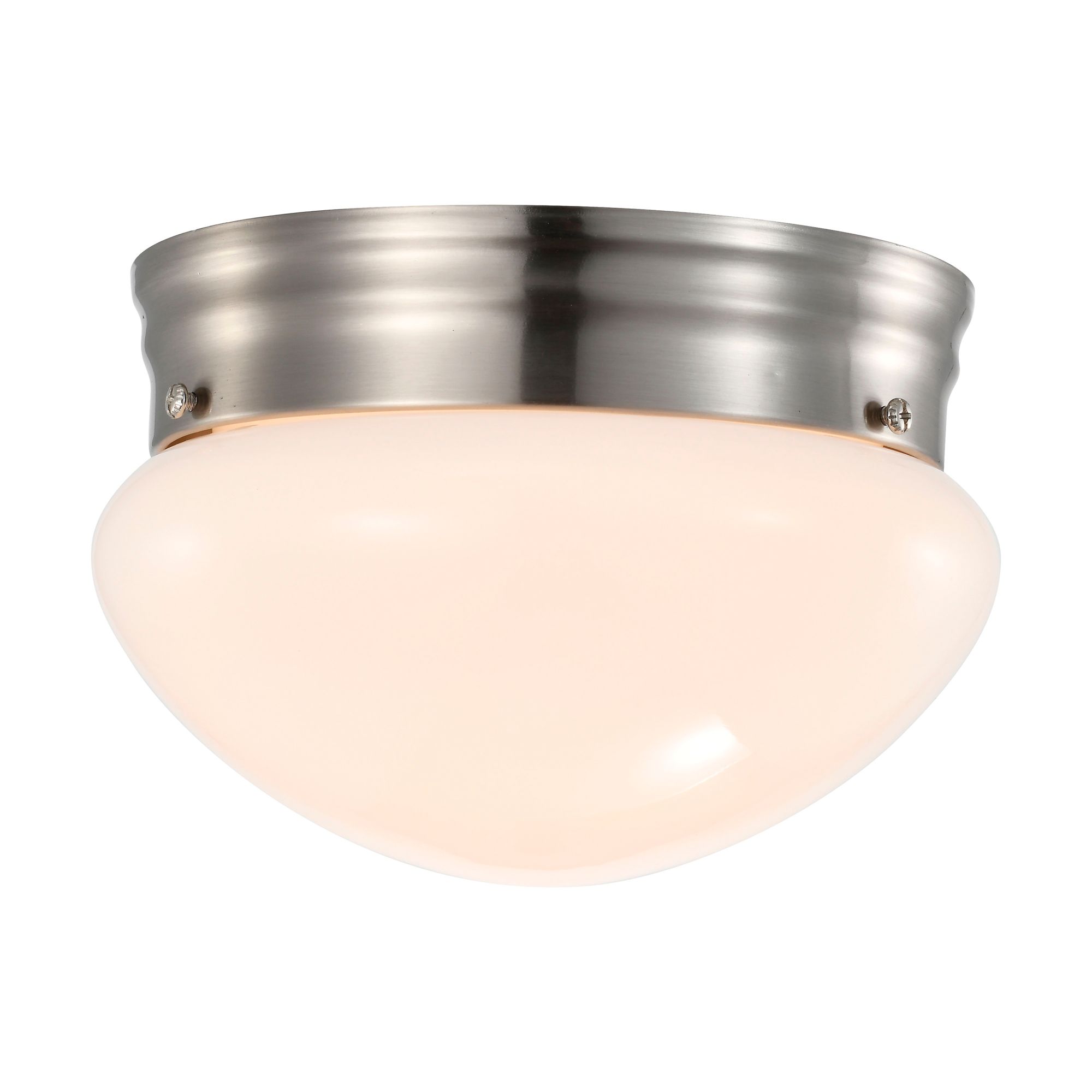 Image 5 12 Watt; 7 inch; LED Flush Mount Fixture; 3000K; Dimmable; Brushed Nickel more views