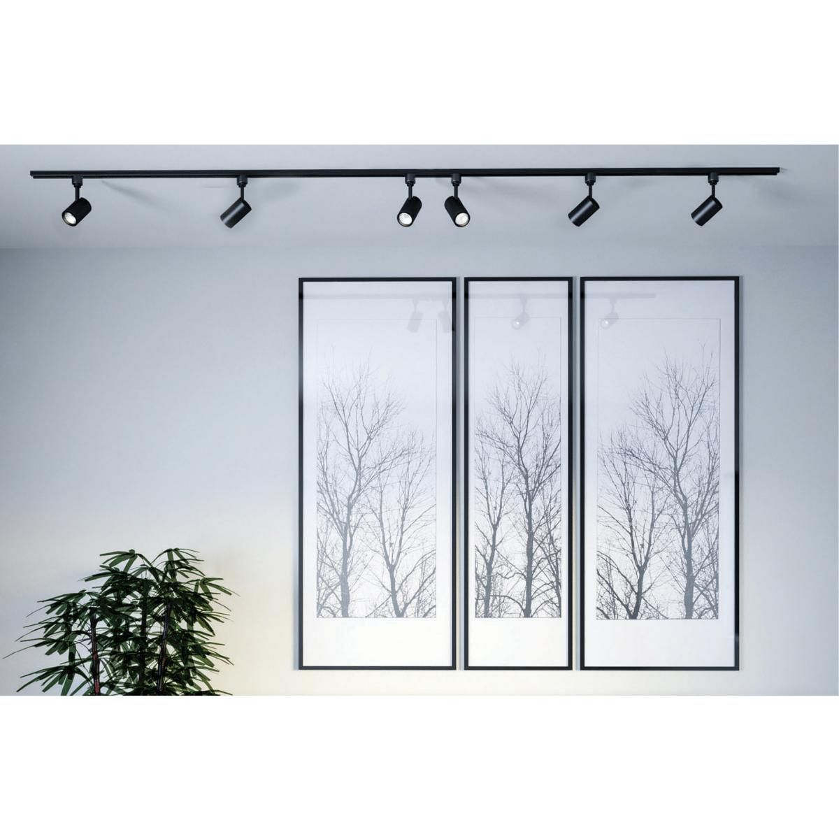 Image 2 12 Watt Black Taper Back LED Track Head for Halo Systems more views