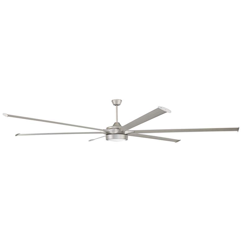 Image 1 120" Craftmade Prost Painted Nickel Damp Smart LED Large Ceiling Fan