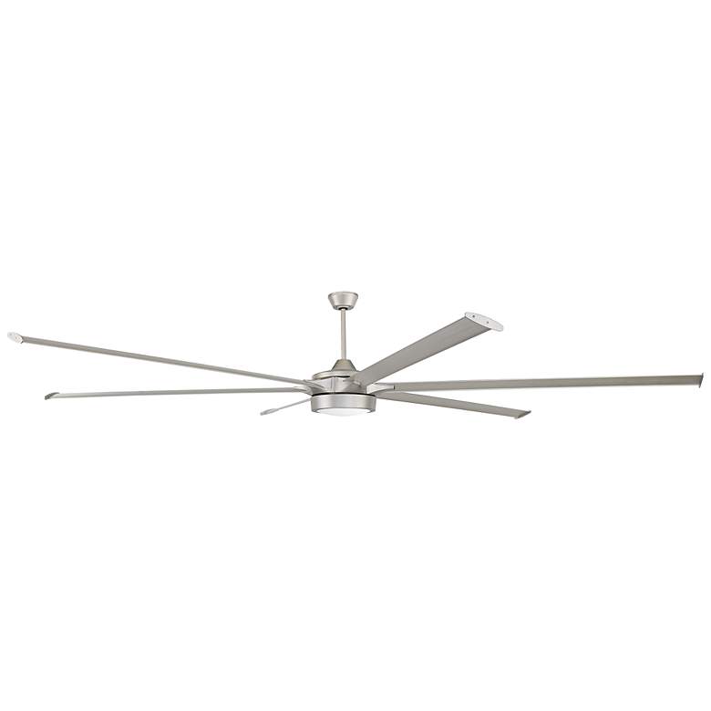 Image 1 120" Craftmade Prost Painted Nickel LED Smart Ceiling Fan