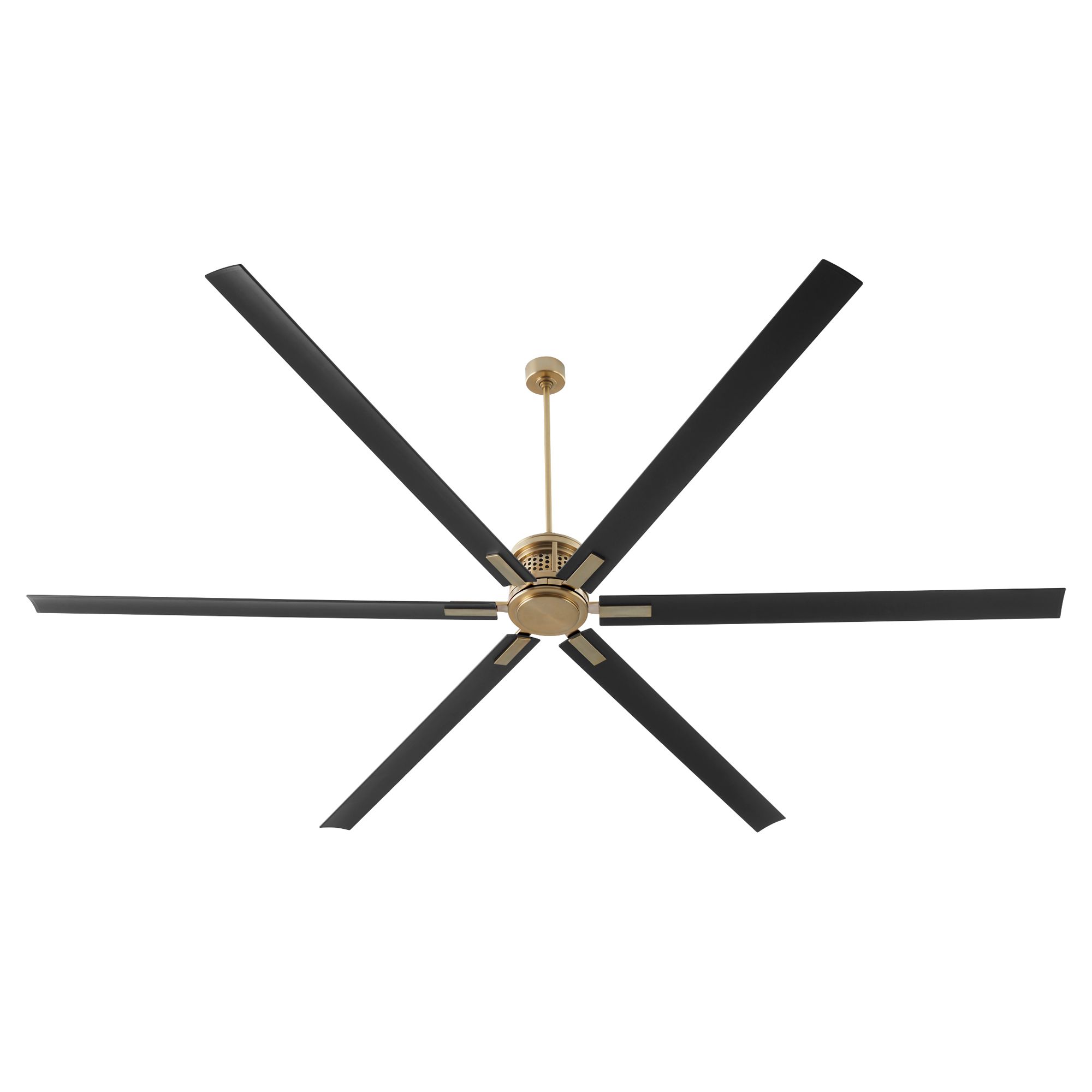 Image 2 120" Quorum Zeus Aged Brass Ceiling Fan more views