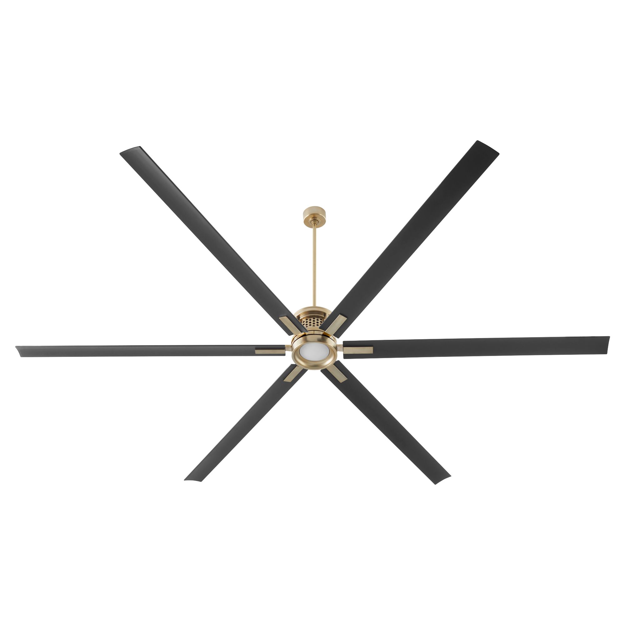Image 3 120" Quorum Zeus Aged Brass Ceiling Fan more views