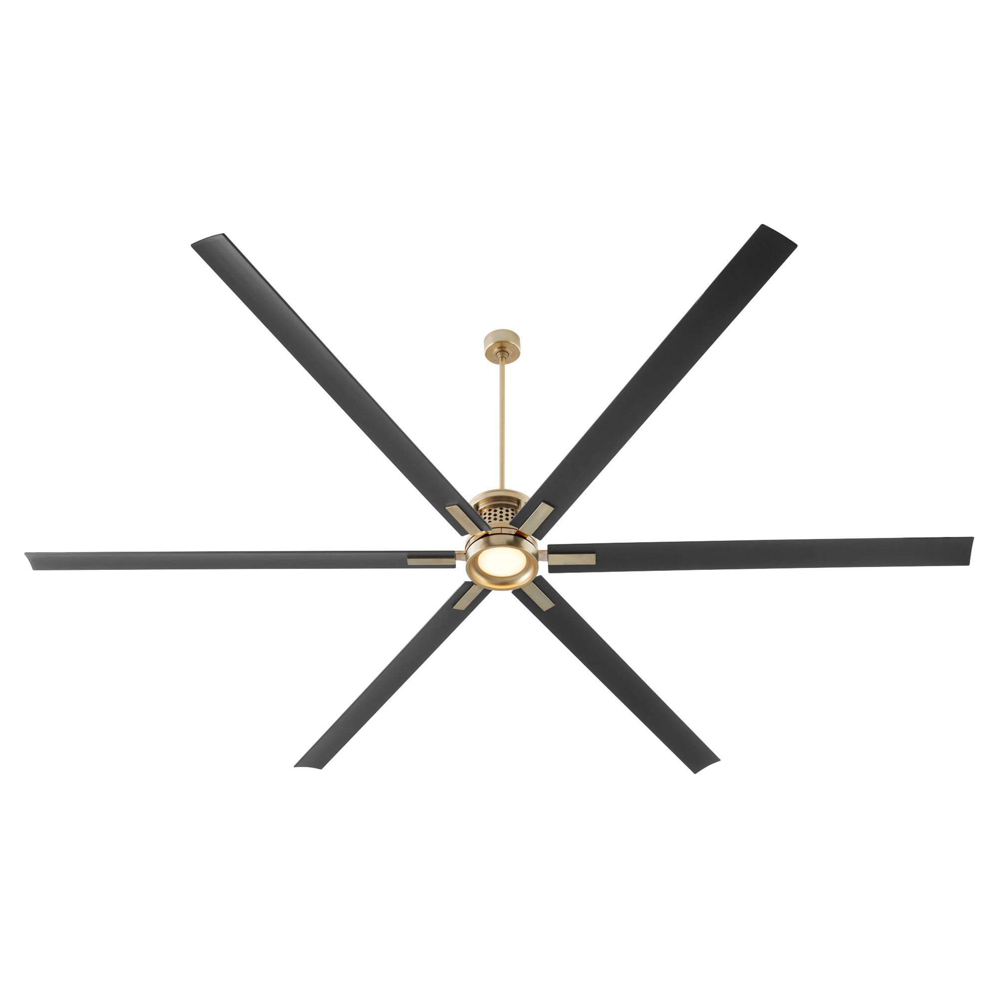 Image 4 120" Quorum Zeus Aged Brass Ceiling Fan more views