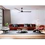 1_56" Alessandra Textured Bronze and Barnwood LED Ceiling Fan in scene