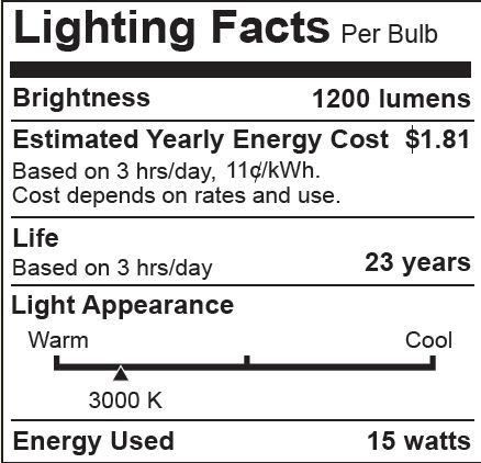 Image 2 120W Equivalent Bioluz 15W LED Dimmable Standard PAR38 more views