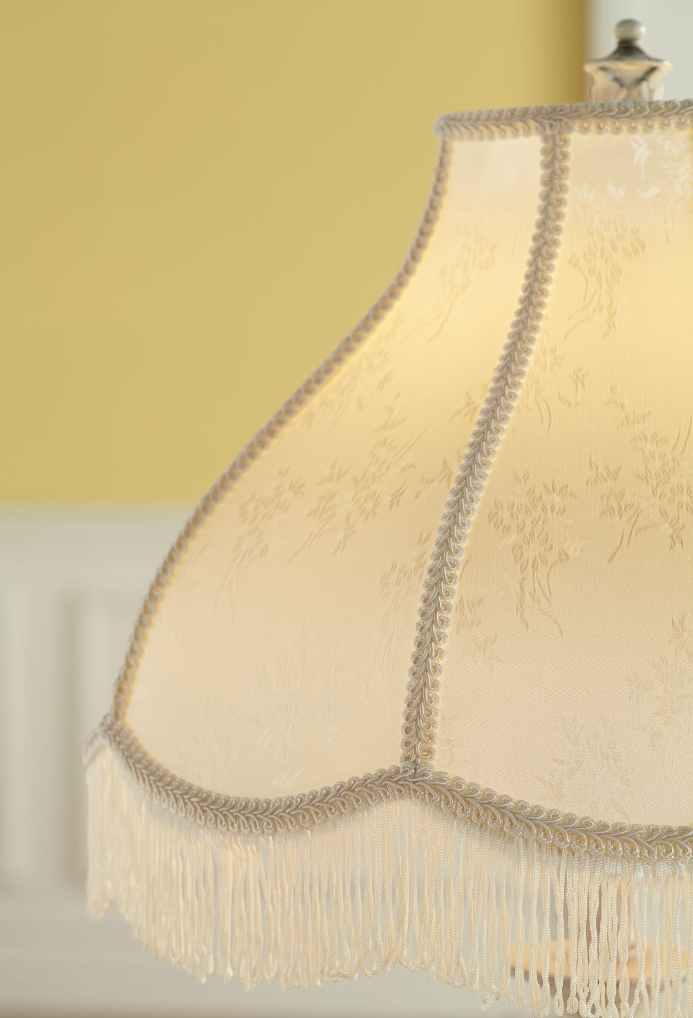 fringed standard lamp shades