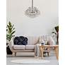 1_Savannah 20" Wide Black and Crystal Pendant Light in scene