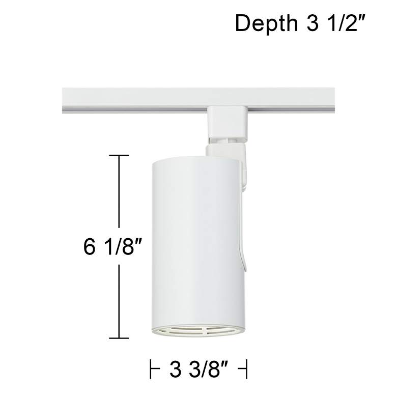 Image 7 125W Equivalent White 20W LED Cylinder Track Head for Halo more views