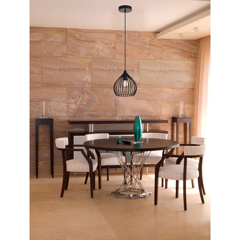 Image 1 Sayer Collection Pendant D7.9 H8.9 Lt:1 Black Finish in scene