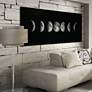 1_Moon 63" Wide Free Floating Tempered Glass Graphic Wall Art in scene