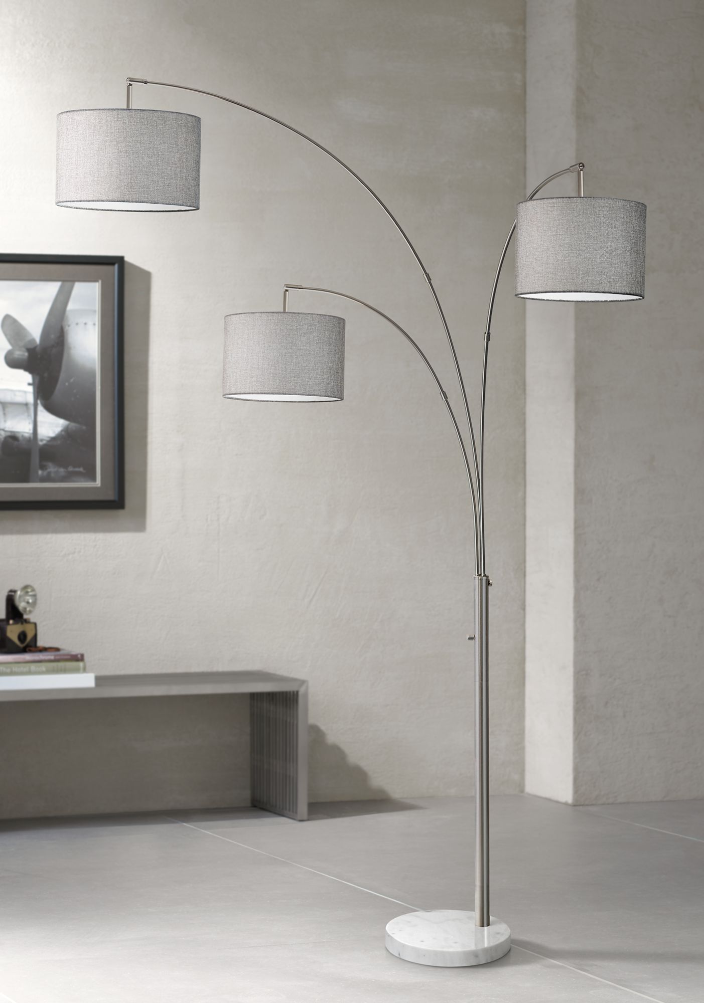 Gray, Contemporary, Floor Lamps Lamps Plus