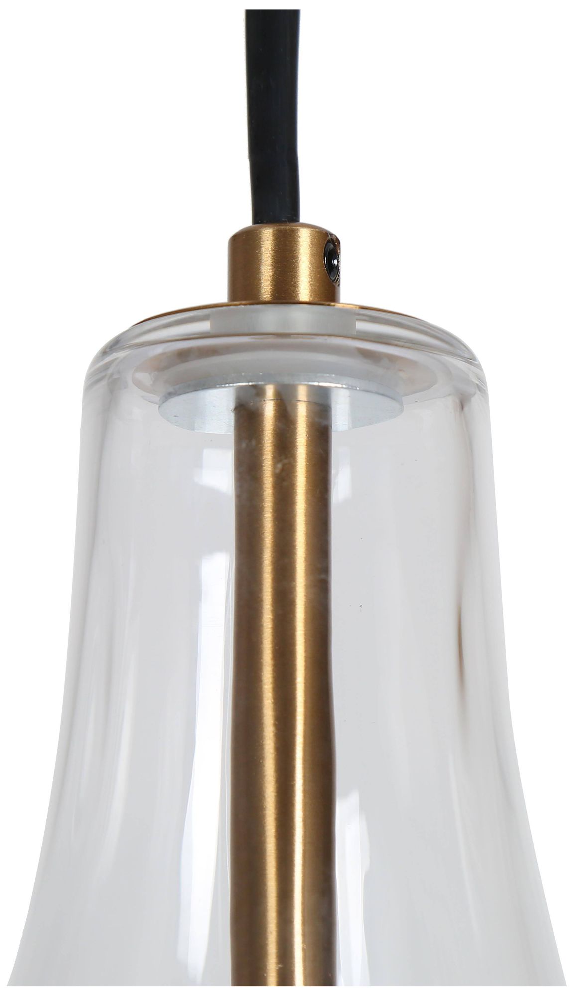 Image 4 13 4/5" High Teardrop Clear Glass Pendant more views