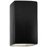 13.5" Ceramic Rectangle ADA Carbon LED Outdoor Sconce
