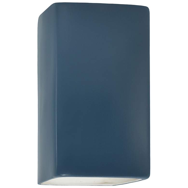 Image 1 13.5" Ceramic Rectangle ADA Midnight LED Outdoor Sconce