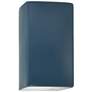 13.5" Ceramic Rectangle ADA Midnight LED Outdoor Sconce