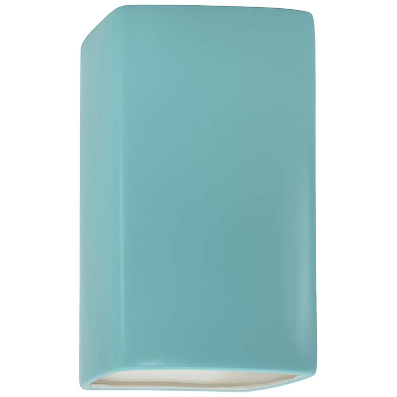 Image 1 13.5" Ceramic Rectangle ADA Vanilla LED Outdoor Sconce