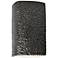 13.5" Ceramic Rectangle Closed Top Pewter Sconce