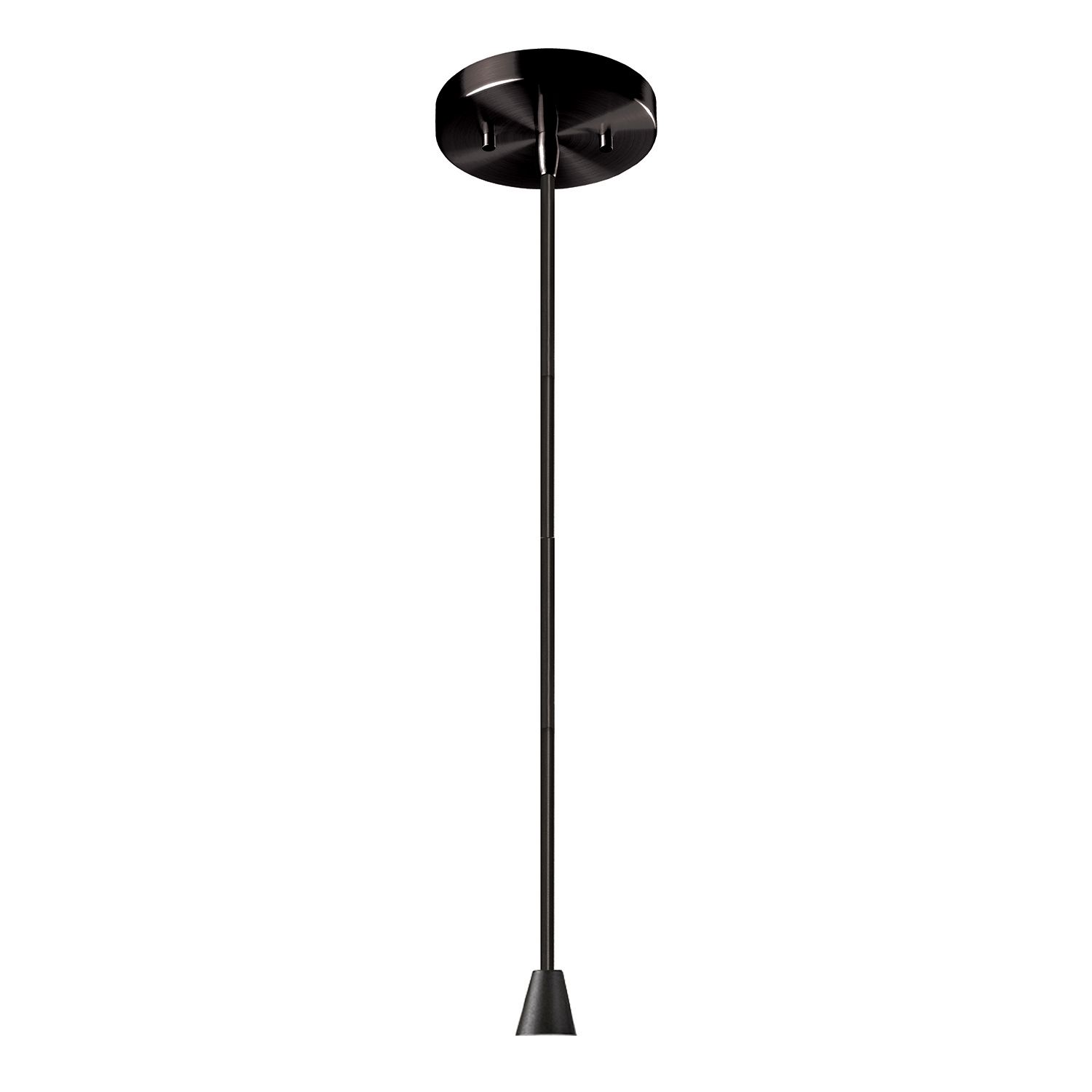 Image 2 13.5"W Cerise Frame Matte Black Large Droplet Black Cord LED Pendant more views