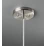 3_13.5"W White Crackle Frame Polished Chrome Large Droplet White Cord Pe more views