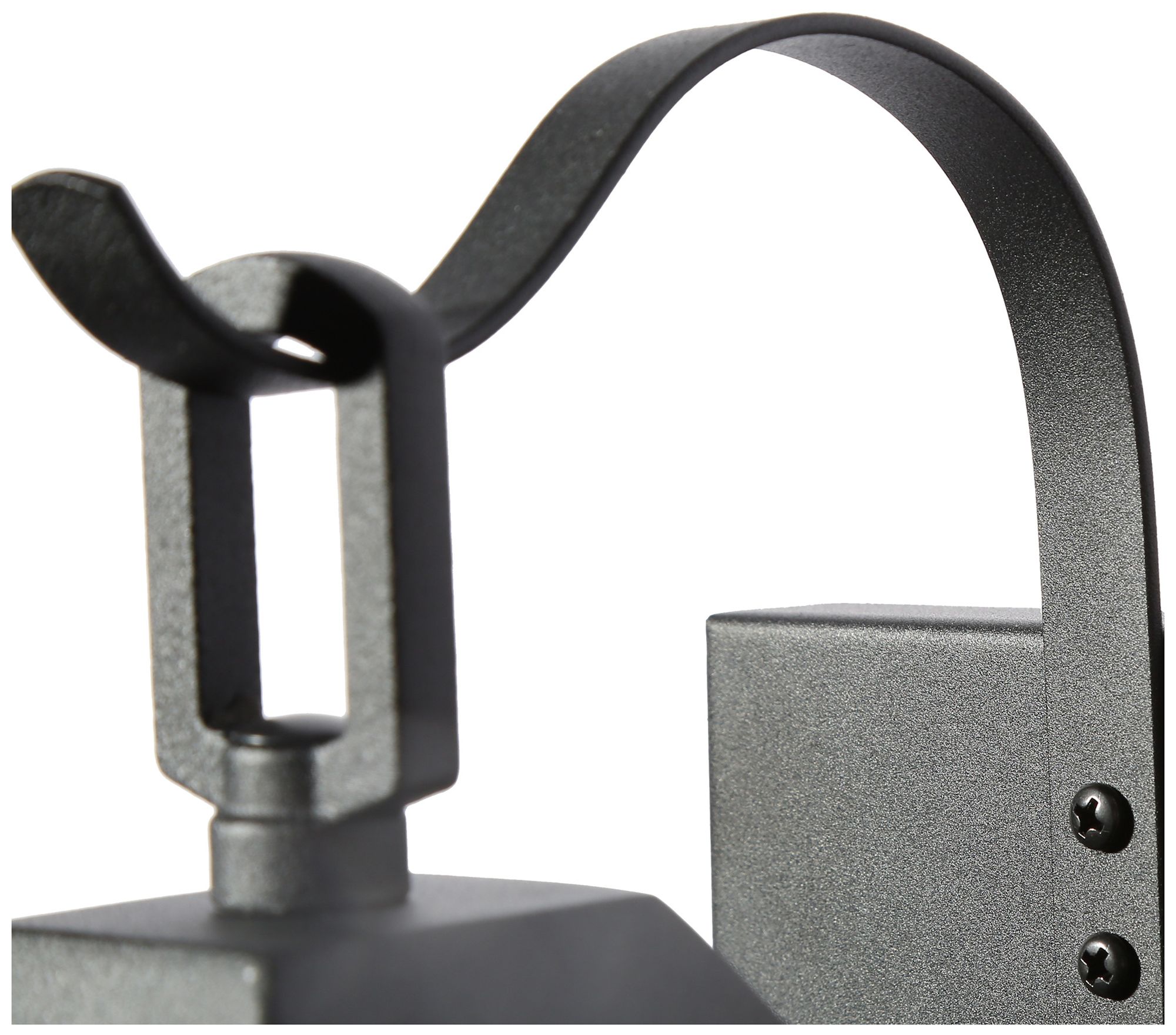 Image 5 13.8" High Textured Black Geometric Metal Outdoor Wall Light more views