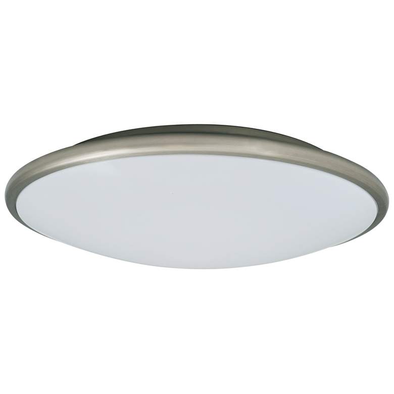 Image 1 13-in Nickel LED Flush Mount Light