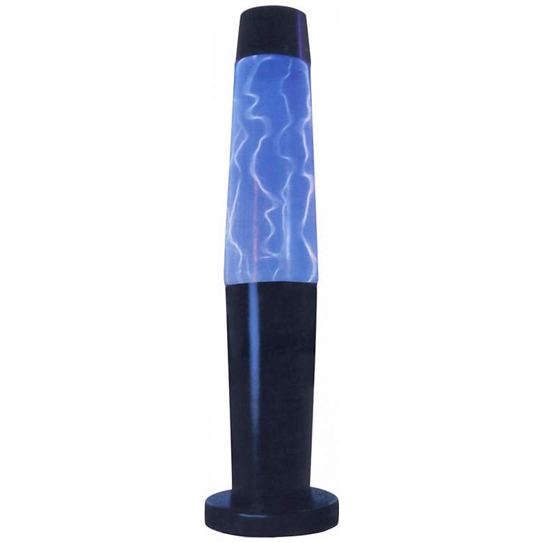 Image 1 13 inch high Blue Plasma Accent Lamp