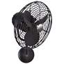 13" Matthews Michelle Parede Black Finish Cage Directional Wall Fan