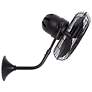 2_13" Matthews Michelle Parede Black Finish Cage Directional Wall Fan more views