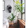 4_13" Matthews Michelle Parede Black Finish Cage Directional Wall Fan more views
