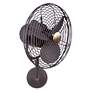 2_13" Matthews Parede Bronzette Finish Cage Directional Wall Fan more views