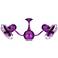 13" Matthews Vent Bettina Ametista Purple Dual Cage Rotational Fan